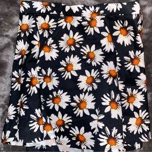 Black & White Floral skirt